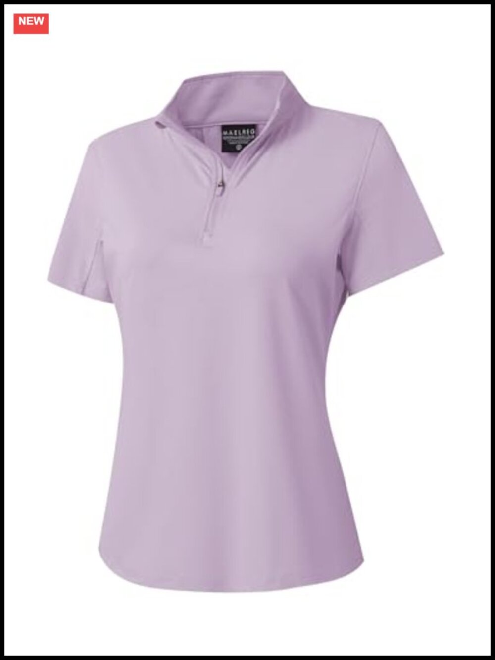 Women's 1/4 Zip Pullover Short Sleeve Performance Quick Dry Mock Neck UPF 50+